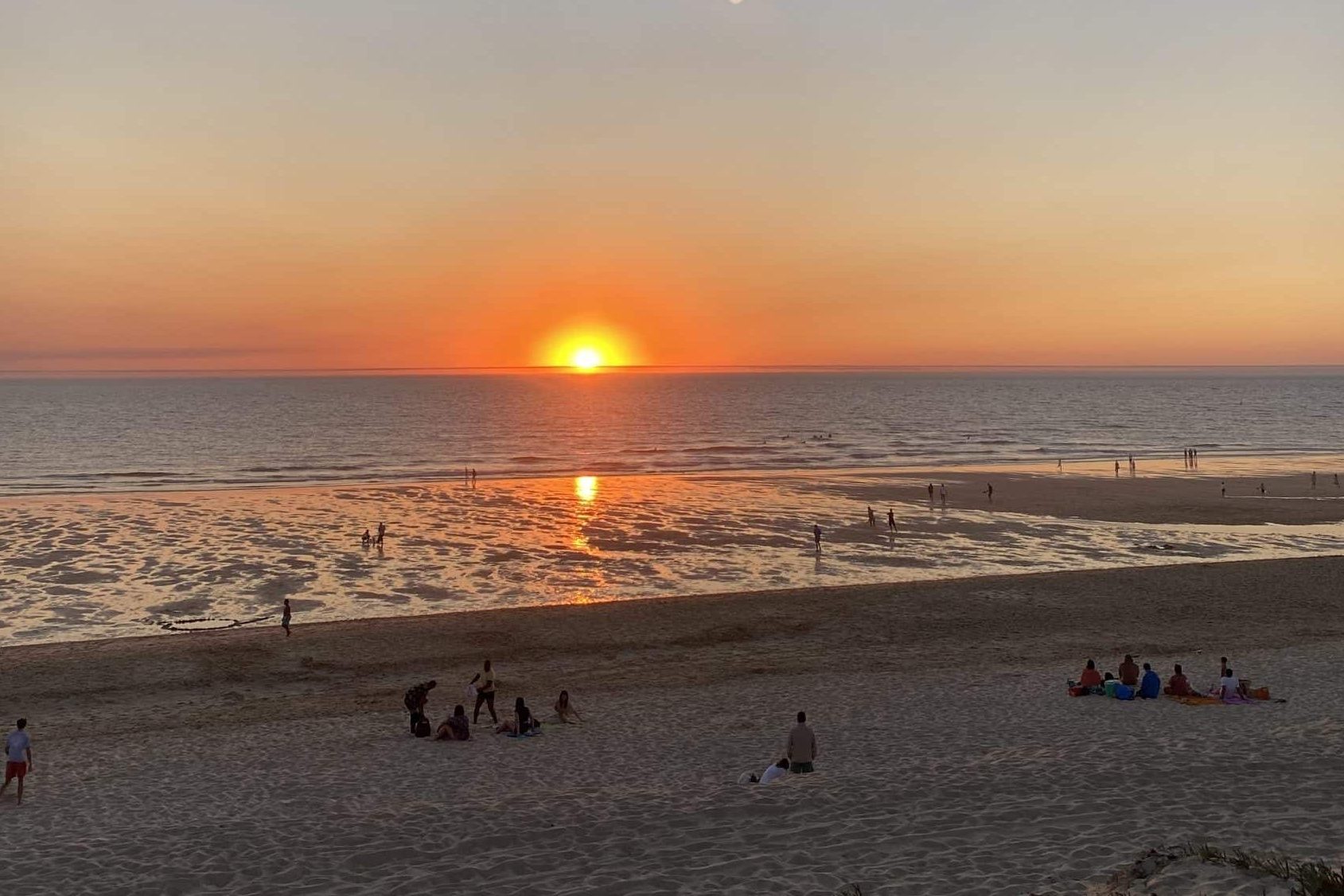 Coucher de soleil à Lacanau Océan