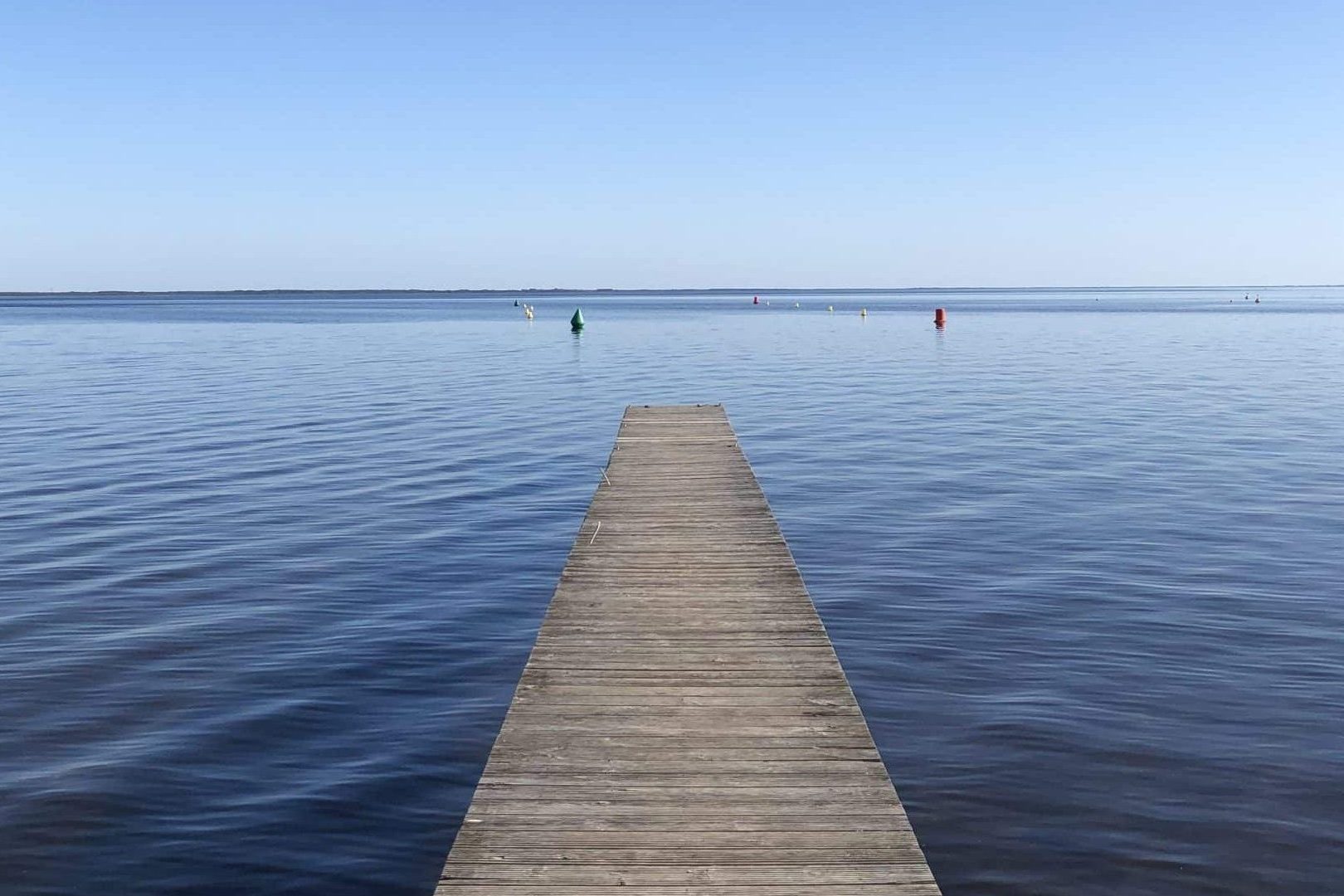 Ponton lac d'Hourtin